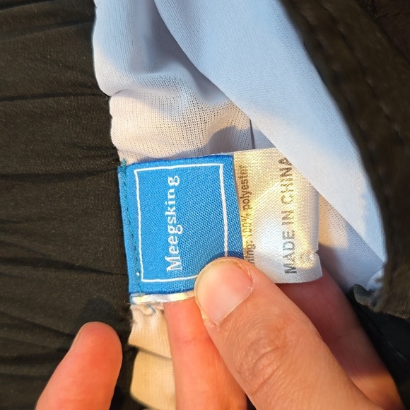 Meegsking Black and Pink Crane Print Shorts - Picture 3 of 5